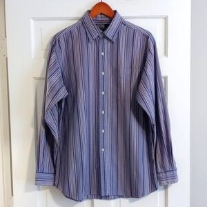 💜Polo Ralph Lauren💜 - Purple/Blue Stripe "Jerome" L/S Button Down